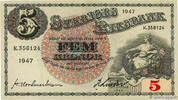 SWEDEN 5 Kronor SWEDEN 5 Kronor 1950 UNC- -