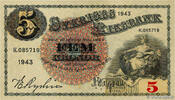 SWEDEN 5 Kronor SWEDEN 5 Kronor 1943 XF+ -