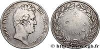 FRANCE 5 francs type Tiolier sans le I, tranche en creux LOUIS-PHILIPPE I Rouen 1830 (37mm, 24,35g, 6h) -
