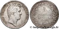 FRANCE 5 francs type Tiolier avec le I, tranche en creux LOUIS-PHILIPPE I Bordeaux 1830 (37mm, 24,70g, 6h) -