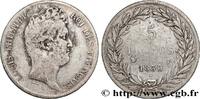 FRANCE 5 francs type Tiolier sans le I, tranche en creux LOUIS-PHILIPPE I Lille 1830 (37mm, 24,48g, 6h) -