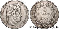 FRANCE 5 francs IIIe type Domard LOUIS-PHILIPPE I Paris 1847 (37,20mm, 24,93g, 6h) -