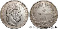 FRANCE 5 francs, IIIe type Domard LOUIS-PHILIPPE I Bordeaux 1848 (37,2mm, 24,86g, 6h) -