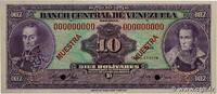 VENEZUELA 10 Bolivares Spécimen VENEZUELA 10 Bolivares Spécimen 1976 UNC- -