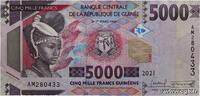 GUINEA 5000 Francs GUINEA 5000 Francs 2021 UNC- -