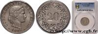 SWITZERLAND 20 Centimes (Rappen) Helvetia SWITZERLAND Berne 1902 (21,05mm, 4,00g, 12h) -