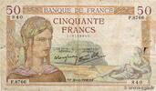 FRANCE 50 Francs CÉRÈS modifié FRANCE 50 Francs CÉRÈS modifié 1938 G -