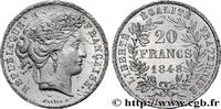 FRANCE Concours de 20 francs, essai de Marrel II REPUBLIC Paris 1848 (21mm, 2,85g, 6h) -