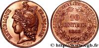 FRANCE Concours de 10 centimes, essai en cuivre par Alard II REPUBLIC Paris 1848 (30mm, 12,63g, 12h) -