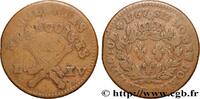 FRENCH COLONIES - LOUIS XV 1 Sol des Colonies Françoises FRENCH COLONIES - LOUIS XV Paris 1767 (27,5mm, 11,79g, 6h) -