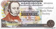 ENGLAND 1806 Isambard - Kingdom Brunel Test Note ENGLAND 1806 Isambard - Kingdom Brunel Test Note 1989 UNC -