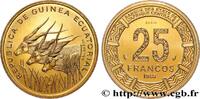 EQUATORIAL GUINEA Essai de 25 Francos BEAC antilopes EQUATORIAL GUINEA Paris 1985 (27mm, 7,97g, 6h) -