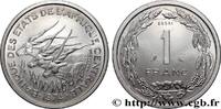 CENTRAL AFRICAN STATES Essai de 1 Franc antilopes CENTRAL AFRICAN STATES Paris 1974 (23mm, 1,30g, 6h) -