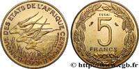 CENTRAL AFRICAN STATES Essai de 5 Francs antilopes CENTRAL AFRICAN STATES Paris 1973 (20mm, 2,87g, 6h) -