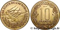 CENTRAL AFRICAN STATES Essai de 10 Francs antilopes CENTRAL AFRICAN STATES Paris 1974 (23mm, 4,05g, 6h) -