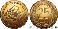 CENTRAL AFRICAN STATES Essai de 25 Francs grandes antilopes CENTRAL AFRICAN STATES Paris 1975 (27,5mm, 7,98g, 6h) -