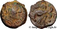 FRANCE Bronze GIAMILOS / SIINV à l’oiseau SENONES (Area of Sens) c. avant 52 AC. (16mm, 3,50g, 2h) -