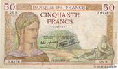FRANCE 50 Francs CÉRÈS modifié FRANCE 50 Francs CÉRÈS modifié 1938 VG -