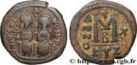 THE EMPIRE FROM ANASTASIUS TO MAURICE TIBERIUS (49 Follis JUSTIN II and SOPHIA Cyzique 574-575 (29,5mm, 13,64g, 6h) -