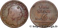 ITALY - KINGDOM OF NAPLES 6 Tornesi Ferdinand IV, Roi des deux Siciles ITALY - KINGDOM OF NAPLES 1801 (34mm, 18,72g, 6h) -