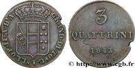 ITALY - GRAND DUCHY OF TUSCANY - LEOPOLD II 3 Quattrini ITALY - GRAND DUCHY OF TUSCANY - LEOPOLD II Florence 1843 (21mm, 1,84g, 6h) -
