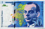 FRANCE 50 Francs SAINT-EXUPÉRY Sans mouton Fauté FRANCE 50 Francs SAINT-EXUPÉRY Sans mouton Fauté 1992 UNC- -