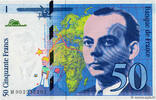 FRANCE 50 Francs SAINT-EXUPÉRY Sans mouton Fauté FRANCE 50 Francs SAINT-EXUPÉRY Sans mouton Fauté 1992 UNC- -