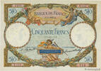FRANCE 50 Francs LUC OLIVIER MERSON FRANCE 50 Francs LUC OLIVIER MERSON 1927 AU- -