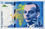 FRANCE 50 Francs SAINT-EXUPÉRY Mouton décalé Fauté FRANCE 50 Francs SAINT-EXUPÉRY Mouton décalé Fauté 1993 UNC -