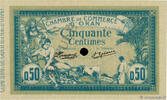 ALGERIA 50 Centimes Annulé ALGERIA 50 Centimes Annulé 1915 UNC- -
