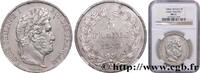 FRANCE 5 francs IIIe type Domard LOUIS-PHILIPPE I Paris 1848 (37,24mm, 25g, 6h) -