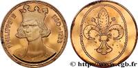 FRANCE Médaille, Philippe II COLLECTION ROIS & REINES DE FRANCE 1988 (38mm, 19,34g, 12h) -