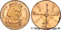FRANCE Médaille, Robert II COLLECTION ROIS & REINES DE FRANCE 1988 (38mm, 19,61g, 12h) -