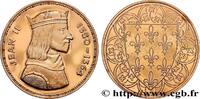 FRANCE Médaille, Jean II COLLECTION ROIS & REINES DE FRANCE 1988 (38mm, 19,46g, 12h) -