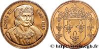 FRANCE Médaille, Louis XII COLLECTION ROIS & REINES DE FRANCE 1990 (38mm, 20,35g, 12h) -