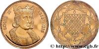 FRANCE Médaille, Louis X COLLECTION ROIS & REINES DE FRANCE 1989 (mm, 19,49g, 12h) -