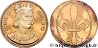 FRANCE Médaille, Louis IX COLLECTION ROIS & REINES DE FRANCE 1988 (38mm, 19,96g, 12h) -