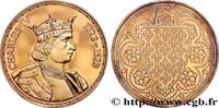 FRANCE Médaille, Charles IV COLLECTION ROIS & REINES DE FRANCE 1988 (38mm, 19,37g, 12h) -