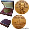 FRANCE Médaille, Claude Bernard, Paquebot de la compagnie MER ET MARINE : PAQUEBOTS, NAVIRES, BATEAUX 1950 (50,5mm, 63,38g, 12h) -