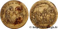 FRANCE Entrée du roi et de la reine à Paris MARIE - THÉRÈSE D'AUTRICHE 1660 (27mm, 6,81g, 6h) -