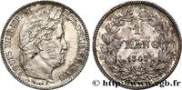 FRANCE 1 franc Louis-Philippe, couronne de chêne LOUIS-PHILIPPE I Paris 1848 (23mm, 4,99g, 6h) -