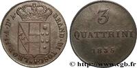 ITALY - TUSCANY 3 Quattrini Grand Duché de Toscane ITALY - TUSCANY Florence 1835 (21,50mm, 2,43g, 6h) -