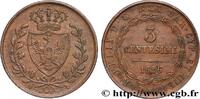 ITALY - KINGDOM OF SARDINIA 3 Centesimi type au “L” ITALY - KINGDOM OF SARDINIA Turin 1826 (23mm, 5,85g, 6h) -