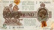 ENGLAND 1 Pound ENGLAND 1 Pound 1919 F+ -