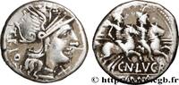 THE REPUBLIC (280 BC to 27 BC) Denier LUCRETIA Rome 136 AC. (18mm, 3,86g, 6h) -