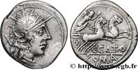 THE REPUBLIC (280 BC to 27 BC) Denier PORCIA Rome 123 AC. (19,5mm, 3,79g, 6h) -
