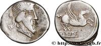 THE REPUBLIC (280 BC to 27 BC) Denier TITIA Rome 90 AC. (16,5mm, 3,83g, 11h) -