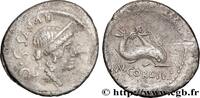 THE REPUBLIC (280 BC to 27 BC) Denier CORDIA Rome 46 AC. (19,5mm, 3,88g, 12h) -