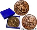 FRANCE Médaille animalière - La rainette ANIMAUX Monnaie de Paris 1974 (73mm, 198,12g, 12h) -