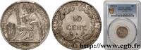 FRENCH INDOCHINA 10 Centièmes FRENCH INDOCHINA Paris 1901 (19mm, 2,72g, 6h) -